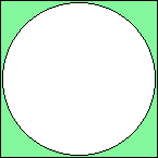 an example of fabric cut in a circle